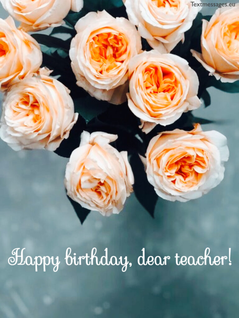 Happy Birthday Wishes For Teacher | Textmessages.eu