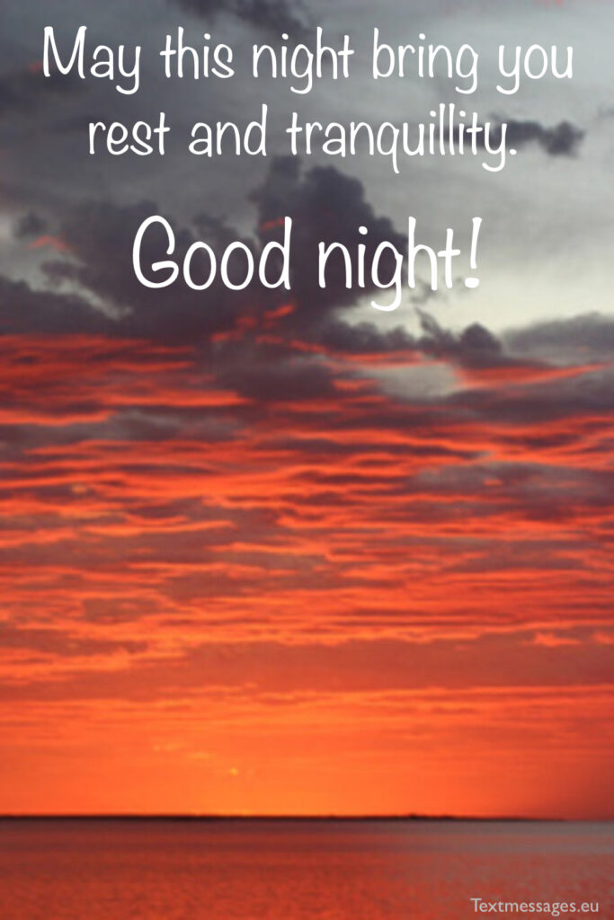 good night card for friends