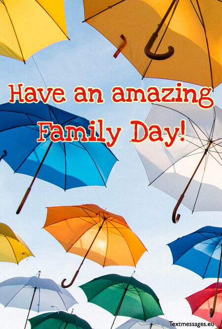 Happy family day wishes