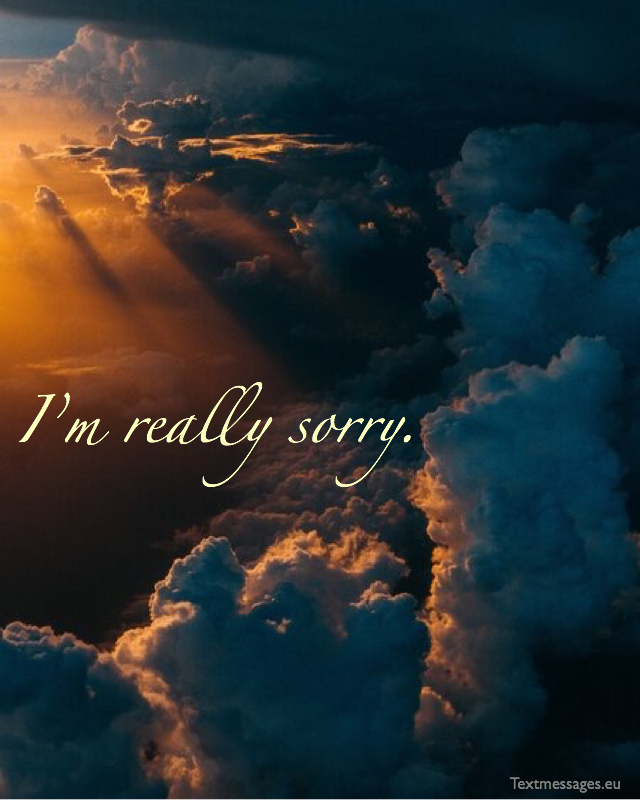 I am sorry messages for her